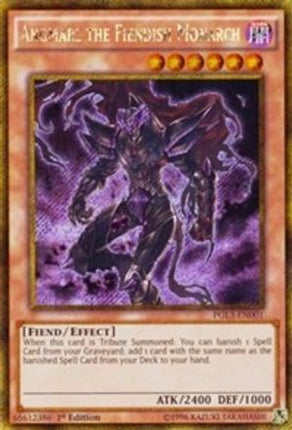 Angmarl the Fiendish Monarch (Gold Secret Rare) [PGL3-EN001] 1st Edition