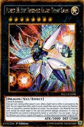 Number 38: Hope Harbinger Dragon Titanic Galaxy [PGL3-EN008] Gold Secret Rare