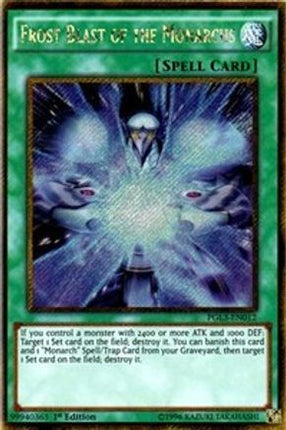 Frost Blast of the Monarchs (Gold Secret Rare) [PGL3-EN012] 1st Edition