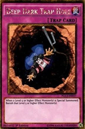 Deep Dark Trap Hole (Gold Secret Rare) [PGL3-EN037] 1st Edition