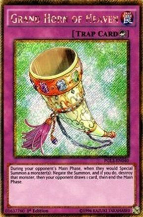 Grand Horn of Heaven (Gold Secret Rare) [PGL3-EN040] 1st Edition