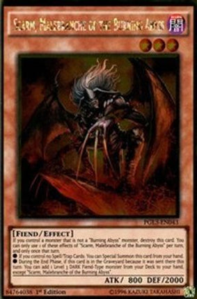 Scarm, Malebranche of the Burning Abyss [PGL3-EN043] Gold Rare