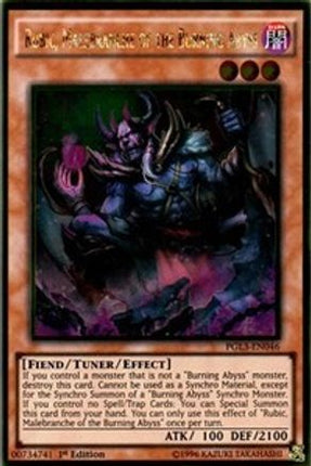 Rubic, Malebranche of the Burning Abyss [PGL3-EN046] Gold Rare