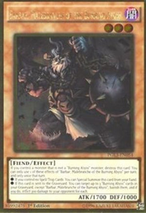 Barbar, Malebranche of the Burning Abyss (Gold Rare) [PGL3-EN054] 1st Edition