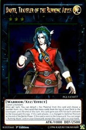 Dante, Traveler of the Burning Abyss (Gold Rare) [PGL3-EN077] 1st Edition