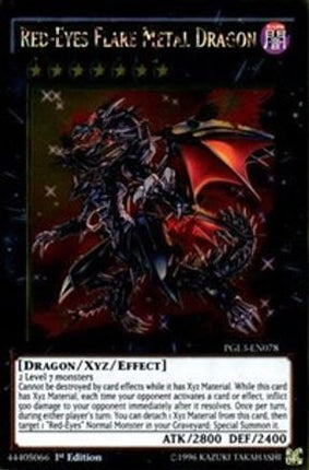 Red-Eyes Flare Metal Dragon (Gold Rare) [PGL3-EN078] 1st Edition