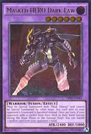 Masked HERO Dark Law [OP01-EN003] Ultimate Rare
