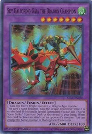 Sky Galloping Gaia the Dragon Champion (Super Rare) [MIL1-EN010] 1st Edition