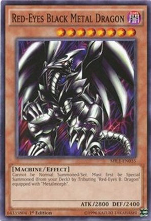 Red-Eyes Black Metal Dragon (Common / Short Print) [MIL1-EN035] 1st Edition