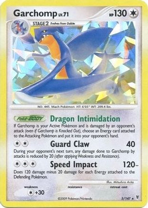Garchomp - 5/147 (Cracked Ice Holo) [Deck Exclusives] Holofoil