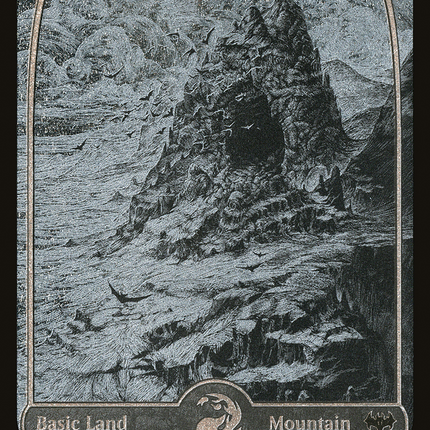 Mountain (411) [Innistrad: Crimson Vow] Etched Foil