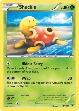 Shuckle - 1/124 [XY - Fates Collide] Reverse Holofoil
