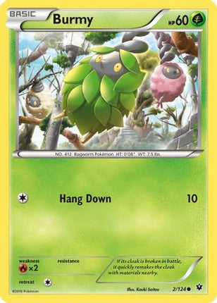 Burmy - 2/124 [XY - Fates Collide] Reverse Holofoil