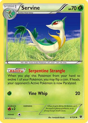 Servine - 6/124 [XY - Fates Collide] Reverse Holofoil