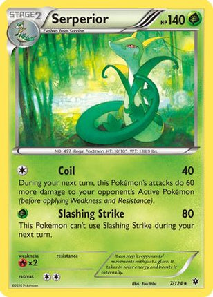 Serperior - 7/124 [XY - Fates Collide] Reverse Holofoil