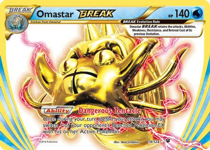 Omastar BREAK - 19/124 [XY - Fates Collide] Holofoil