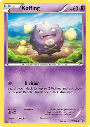 Koffing - 27/124 [XY - Fates Collide] Reverse Holofoil