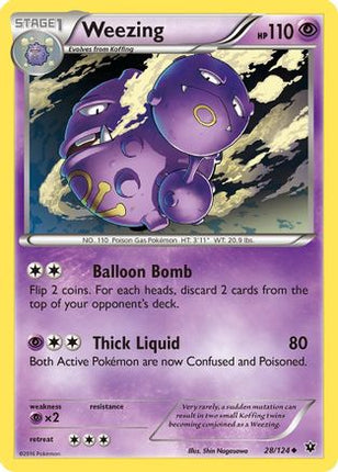 Weezing - 28/124 [XY - Fates Collide] Reverse Holofoil