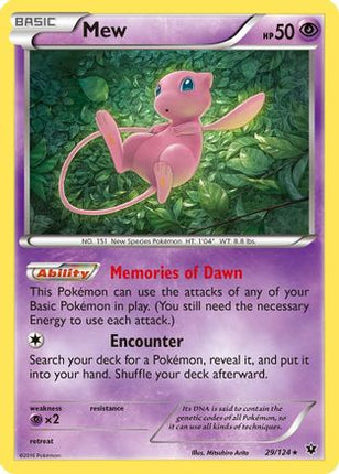 Mew - 29/124 [XY - Fates Collide] Reverse Holofoil