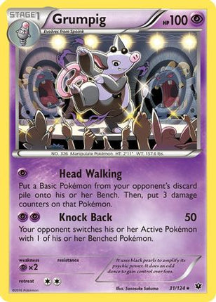 Grumpig - 31/124 [XY -  Fates Collide] Reverse Holofoil
