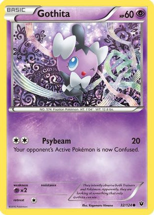 Gothita - 32/124 [XY - Fates Collide] Reverse Holofoil