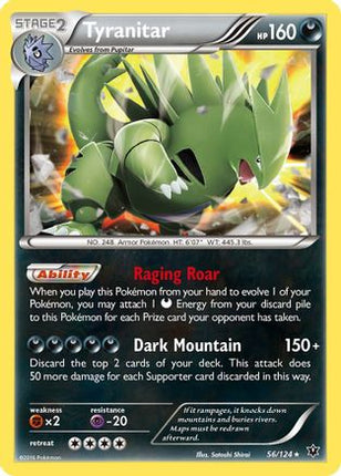 Tyranitar - 56/124 [XY - Fates Collide] Reverse Holofoil