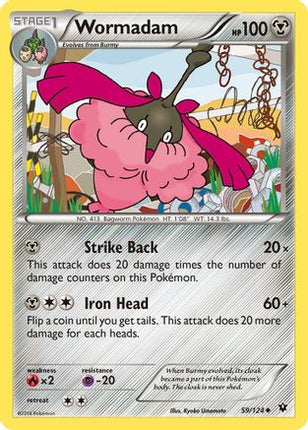 Wormadam (59) - 59/124 [XY - Fates Collide] Reverse Holofoil
