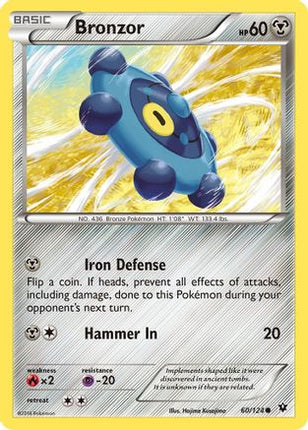 Bronzor - 60/124 [XY - Fates Collide] Reverse Holofoil