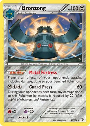 Bronzong - 61/124 [XY - Fates Collide] Reverse Holofoil