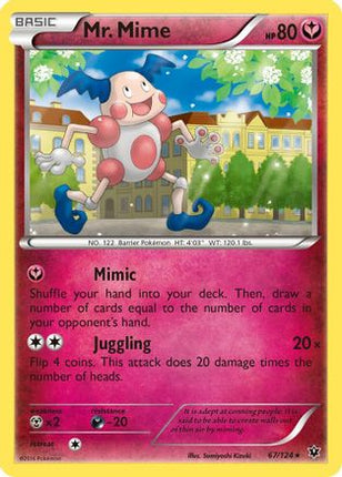 Mr. Mime - 67/124 [XY - Fates Collide] Reverse Holofoil