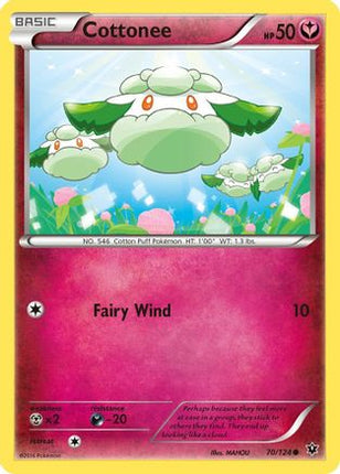 Cottonee - 70/124 [XY - Fates Collide] Reverse Holofoil