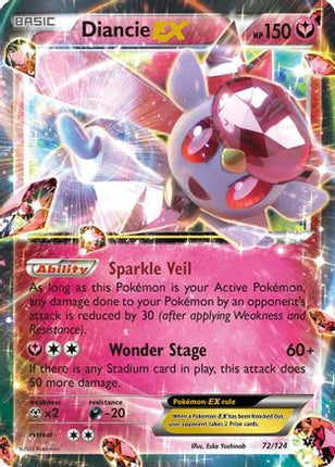 Diancie EX - 72/124 [XY - Fates Collide] Holofoil