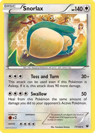 Snorlax - 77/124 [XY - Fates Collide]