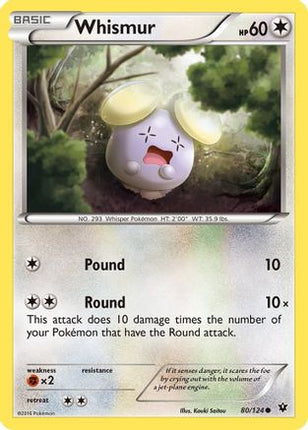 Whismur - 80/124 [XY - Fates Collide] Reverse Holofoil