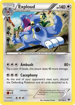 Exploud - 82/124 [XY - Fates Collide] Reverse Holofoil