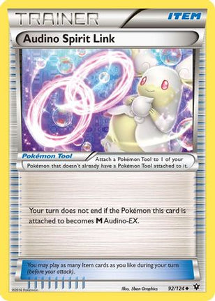 Audino Spirit Link - 92/124 [XY - Fates Collide] Reverse Holofoil
