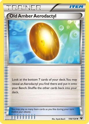 Old Amber Aerodactyl - 106/124 [XY - Fates Collide]
