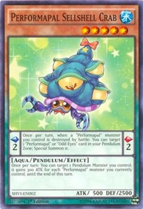 Performapal Sellshell Crab (Common / Short Print) [SHVI-EN002] 1st Edition
