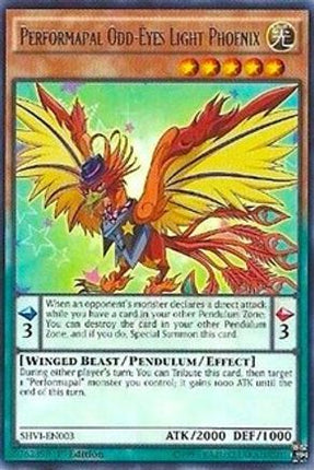 Performapal Odd-Eyes Light Phoenix (Rare) [SHVI-EN003] 1st Edition