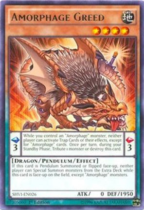 Amorphage Greed (Rare) [SHVI-EN026] 1st Edition