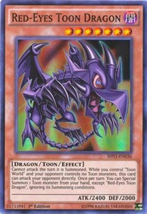 Red-Eyes Toon Dragon (Super Rare) [SHVI-EN036] 1st Edition