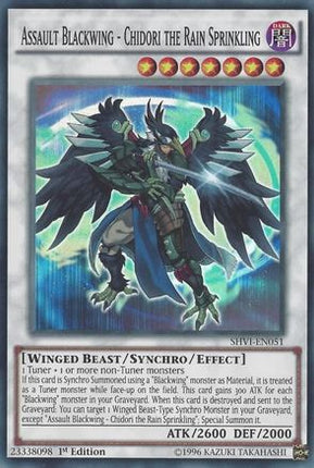 Assault Blackwing - Chidori the Rain Sprinkling (Super Rare) [SHVI-EN051] 1st Edition