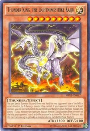 Thunder King, the Lightningstrike Kaiju (Rare) [SHVI-EN087] 1st Edition