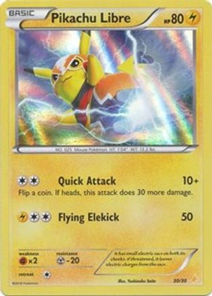 Pikachu Libre (Holo) 030- XY Trainer Kit Pikachu Libre & Suicune Holofoil