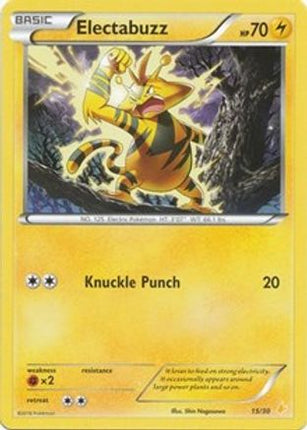 Electabuzz 15- XY Trainer Kit Pikachu Libre & Suicune