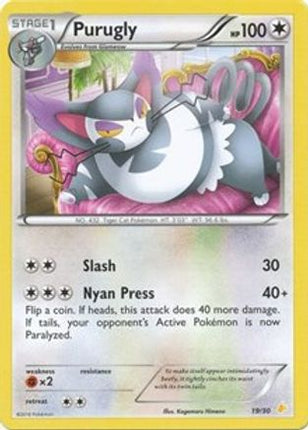 Purugly 19- XY Trainer Kit Pikachu Libre & Suicune