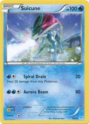 Suicune ( Non-Holo) 14- XY Trainer Kit Pikachu Libre & Suicune