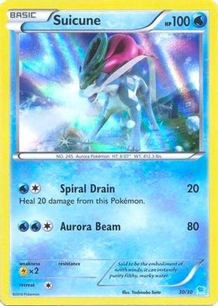 Suicune (Holo) 030- XY Trainer Kit Pikachu Libre & Suicune Holofoil