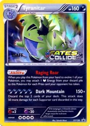 Tyranitar - XY130 (Prerelease) [Staff] - null/null [XY Promos] Holofoil