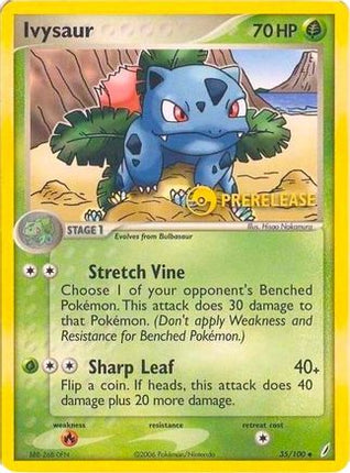 Ivysaur - 35/100 (Prerelease) [Nintendo Promos] Holofoil